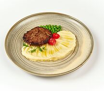 Котлета домашняя с картофельным пюре