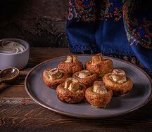 Шампиньоны, жаренные на гриле