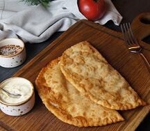Чебуреки с судаком и форелью