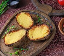 Картофель, печенный в углях