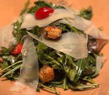 Руккола с креветками