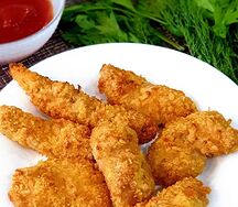 Куриные наггетсы с картошкой фри