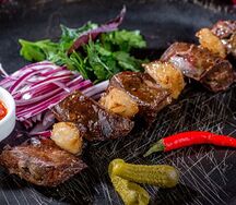 Шашлык из печени 