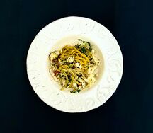 С кальмаром и трюфельным маслом
