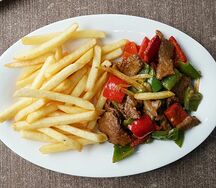 Фри с мясом