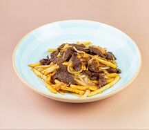 Казан-кебаб с фри из телятины