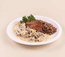 Фрикасе с гречкой