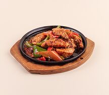 Жаровня с овощами филе форели