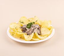 Телятина в сливочном соусе