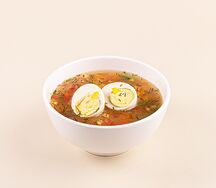 Овощной суп на мясном бульоне