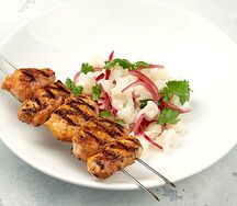 Курица ким чи на гриле с цветной капустой 