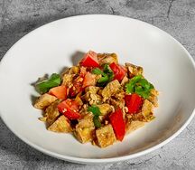 Салат из хрустящих баклажанов