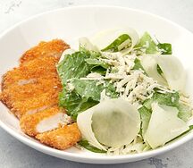 Хрустящая курица, романо и сыр дорблю 