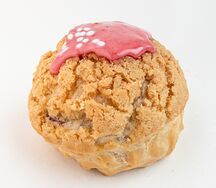 Шу сливочное с малиной