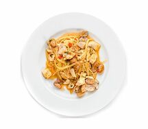 Спагетти с морепродуктами