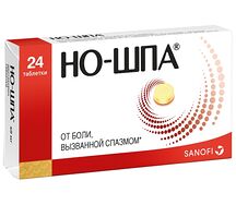 Но-шпа при боли в животе таблетки 40мг №24