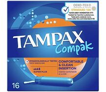 Тампоны Тампакс Компак №16 Супер плюс с аппликатором