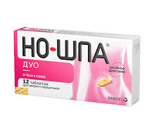 Но-шпа Дуо таблетки 40мг+500мг №12
