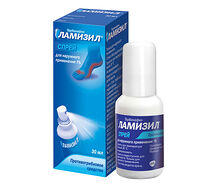 Ламизил Спрей для лечения грибка стопы, спрей 1% 30мл