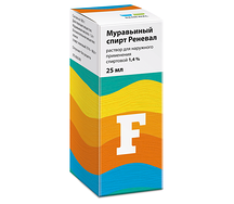 Муравьиный спирт Реневал р-р д.нар.прим.спирт.1,4% 25мл