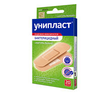 Лейкопластырь Унипласт бактерицидный №20 натуральный