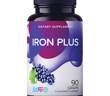 LIVS комплекс мультивитаминов железо плюс со вкусом фруктов и ягод мармеладные пастилки №90