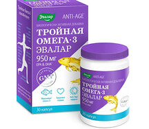 Тройная омега 3 Anti-age капсулы 950мг №30