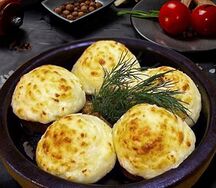 Шампиньоны запеченые с сыром