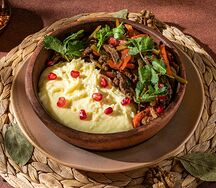 Ташмиджаби с говядиной и овощами