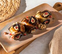 Рулетики из баклажанов