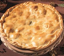 Пирог Кубдари с курицей