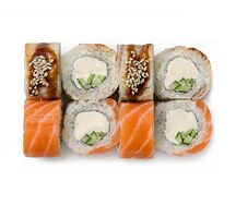 Филадельфия с лососем и угрем 