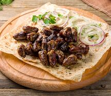 Шашлык из куриных сердечек
