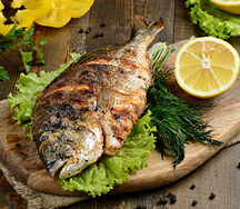 Дорадо на мангале