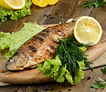 Форель на мангале