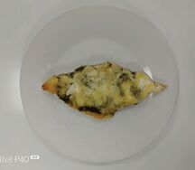Рыба, филе под шпинатом (в понедельник)