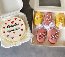 Бенто-торт и муссовые пирожные Эскимо для мамы