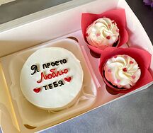 Бенто-торт и капкейки Я просто люблю тебя