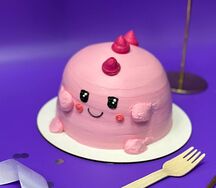 Бенто-тортик Мини-дино Розовый