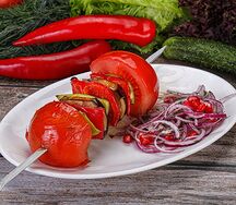 Овощи на мангале