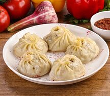 Манты с картошкой и говядиной