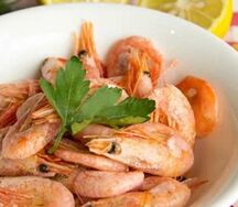 Креветки отварные