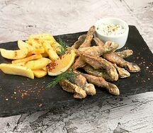 Жареная черноморская барабулька