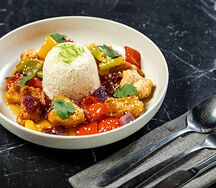 Куриная грудка по-азиатски с рисом