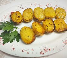 Беби-картофель на мангале