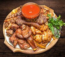Большое ассорти шашлыка