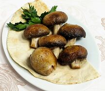 Шампиньоны на мангале