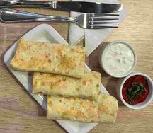 Омлетный блин с сыром и ветчиной индейки