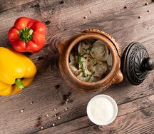 Пельмени из мраморной говядины халяль