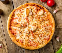 Пицца с куриным филе